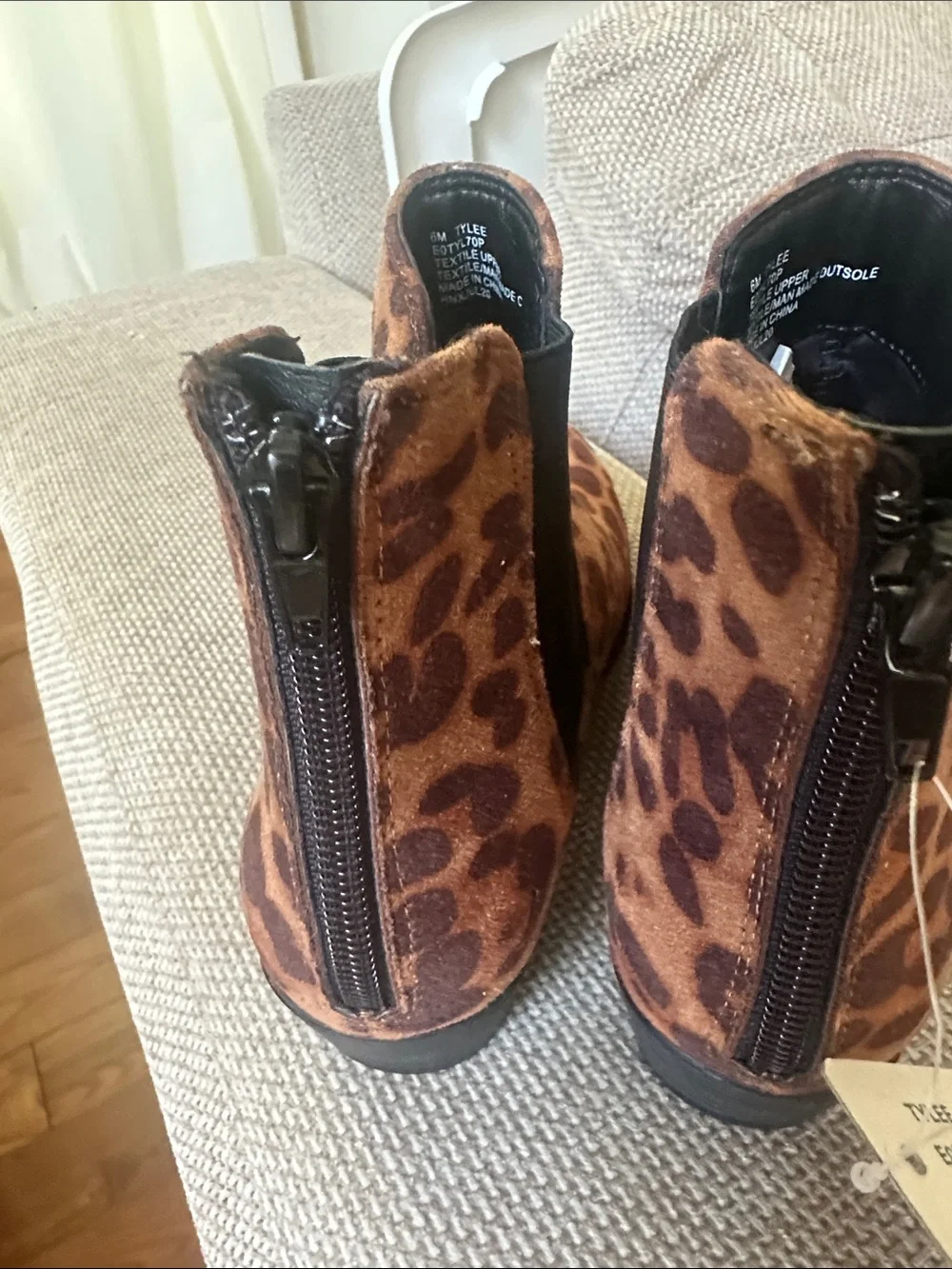 Esprit Women's Leopard Print Ankle Booties - Brown